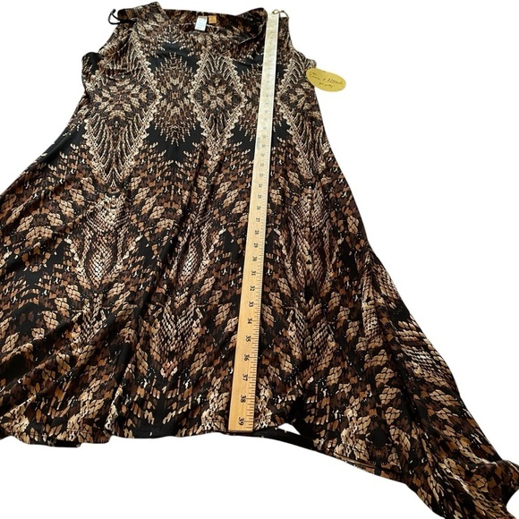 Emma & Michele Graphic/Reptile/Aztec Print-Sleeveless-Size XL-NWT - Picture 6 of 11